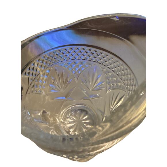 Anchor Hocking Creamer Fan Diamond Pineapple Pattern - Picture 2 of 2